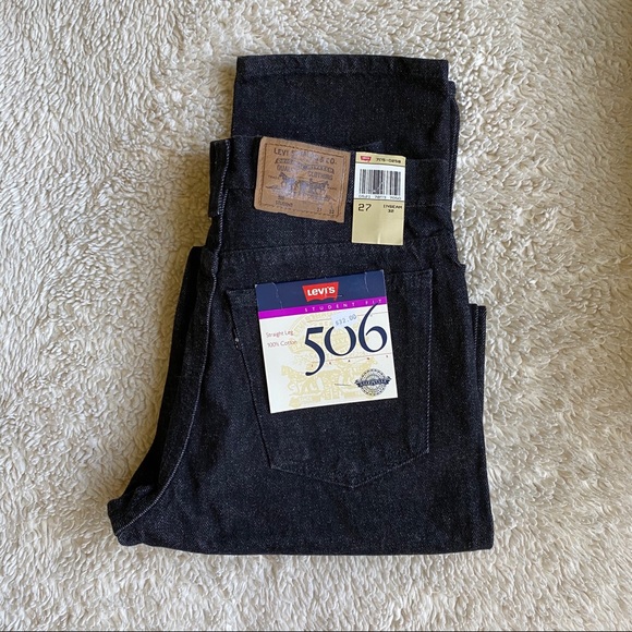 ☆ Deadstock Vintage Super Dark Wash Levi’s 506 ☆ - Picture 1 of 4